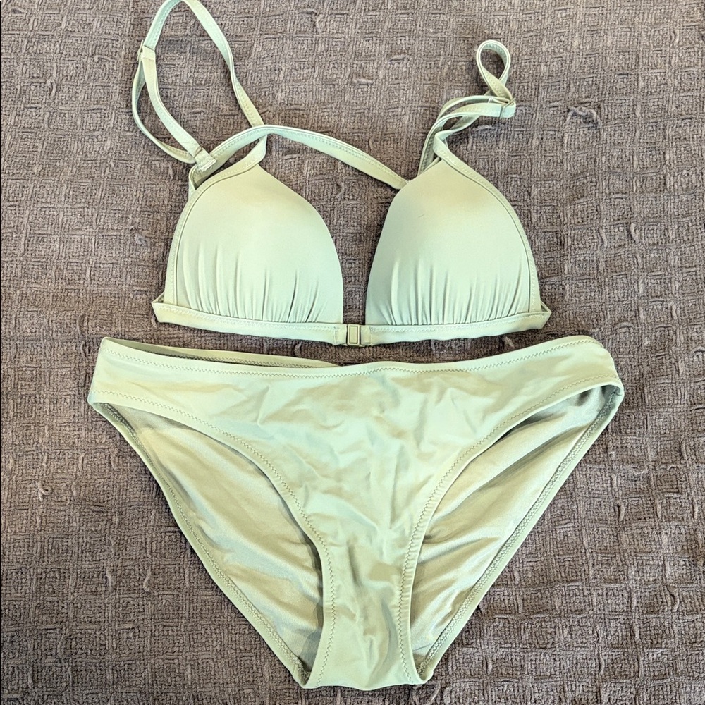 Aerie olive Green Bikini Set